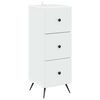 vidaXL Schubladenschrank Wei&szlig; 33 x 34,5 x 90 cm Holzwerkstoff