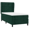 vidaXL Boxspringbett mit Matratze Dunkelgr&uuml;n 80x200 cm Samt