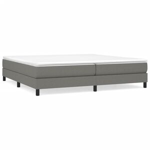 vidaXL Boxspringbettgestell Dunkelgrau 200x200 cm Stoff
