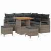 vidaXL Garten-Sofa-Set 8 stk. 7-Sitzanzahl Grau