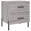 vidaXL Nachttische 2 Stk. Grau Sonoma 40x35x47,5 cm Holzwerkstoff