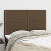 vidaXL Kopfteil Dunkelbraun 144x5x118/128 cm Stoff