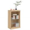vidaXL Sideboard mit LED-Leuchten Sonoma-Eiche 60,5x37x100 cm