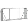 vidaXL Kaminholzunterstand Hellgrau 234x45x100 cm Verzinkter Stahl