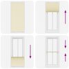 vidaXL Plissee Creme 100x200 cm Stoffbreite 99,4 cm Polyester