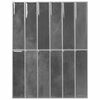 vidaXL Rechteckige Fliese 50 Stk. Grau 29 x 23 x 0,08 cm