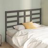 vidaXL Bett-Kopfteil Grau 166x4x104 cm Massivholz Kiefer