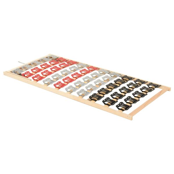 vidaXL Lattenrost mit 12 Latten Verstellbares Kopfteil 90x200 cm