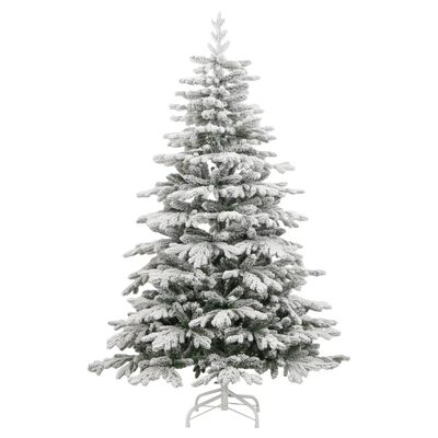 vidaXL Künstlicher Weihnachtsbaum Klappbar mit Schnee 300 LEDs 210 cm