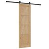 vidaXL Schiebet&uuml;r ORKDAL Braun 61 x 198,5 cm Massives Kiefernholz