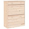 vidaXL Schuhschrank ALTA 77x35x96 cm Massivholz Kiefer