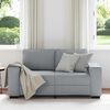 vidaXL 2-Sitzer-Sofa Hellgrau 120 cm Stoff