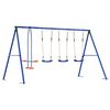 vidaXL Outdoor Schaukelset Mehrfarbig Stahl und PE