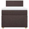 vidaXL Boxspringbett mit Matratze Dunkelbraun 80x200 cm Stoff