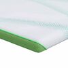 vidaXL Matratzenauflage Wei&szlig; und Gr&uuml;n 70 x 200 cm Jacquard Stoff