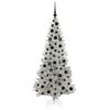 vidaXL Weihnachtsbaum mit 300 LEDs mit St&auml;nder Silber 180 cm PET