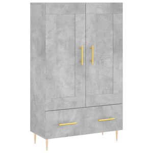 vidaXL Highboard Betongrau 69,5x31x115 cm Holzwerkstoff