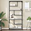 vidaXL B&uuml;cherregal Grau Sonoma 81x36x176 cm Holzwerkstoff