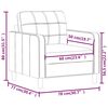 vidaXL Sofasessel Hellgelb 60 cm Stoff