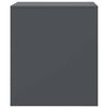 vidaXL Nachttisch Anthrazit 34,5x39x44 cm Stahl
