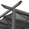 vidaXL Pergola mit Ausziehbarem Dach Anthrazit 3x3 m Stahl 180 g/m&sup2;