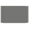 vidaXL Hochbeet Verzinkter Stahl 114x40x68 cm Grau
