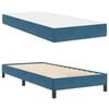 vidaXL Boxspringbett mit Matratze Dunkelblau 100 x 200 cm Stoff