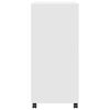vidaXL Rollschrank Wei&szlig; 55x40x91 cm Holzwerkstoff