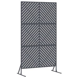 vidaXL Sichtschutz 100 x 50 x 180 cm Stahl Anthrazit