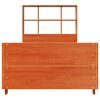 vidaXL Massivholzbett ohne Matratze Wachsbraun 75x190 cm Kiefernholz