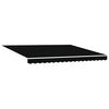 vidaXL Einziehbare Markise Schwarz 400 x 300 cm Stoff und Stahl