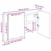 vidaXL Badezimmerspiegelschrank mit T&uuml;r Artisan-Eiche 80 x 12 x 45 cm