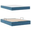 vidaXL Aufbewahrungsbett mit Matratze Dunkelblau 140 x 190 cm Samt
