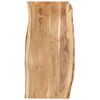 vidaXL Tischplatte Massivholz Akazie 118x(50-60)x2,5 cm