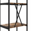 vidaXL B&uuml;cherregal Altholz 40 x 30 x 183 cm Holzwerkstoff