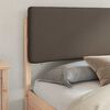 vidaXL Bettgestell mit gepolstertem Kopfteil Taupe 180 x 200 cm