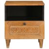 vidaXL Nachttisch 2 pcs Hellbraun 40 x 33 x 46 cm Massivholz Akazie