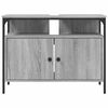 vidaXL Waschbeckenunterschrank Grau Sonoma 80x30x60 cm Holzwerkstoff