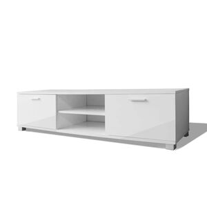 vidaXL TV-Schrank Hochglanz-Wei&szlig; 140x40,5x35 cm