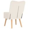 vidaXL Sessel Creme 63 x 67 x 94 cm Schafstoff und Sperrholz