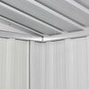 vidaXL Gartenschuppen Grau Metall