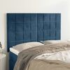 vidaXL Kopfteil Dunkelblau 144x5x118/128 cm Samt