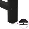 vidaXL Couchtischbeine Schwarz 2 Stk. 70x(30-31) cm Stahl