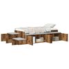vidaXL Aufbewahrungsbettgestell Altholz 80 cm Holzwerkstoff