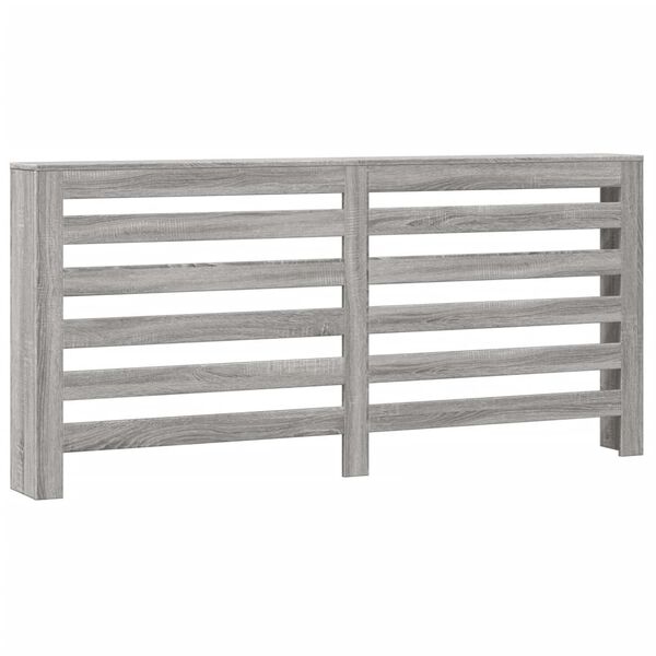 vidaXL Heizk&ouml;rperverkleidung Grau Sonoma 175x20x82 cm Holzwerkstoff