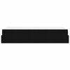 vidaXL Bettgestell mit Matratze mit Matratze 2 pcs Schwarz Stoff