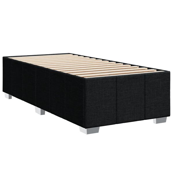 vidaXL Bettgestell ohne Matratze Schwarz 80x200 cm Stoff