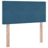 vidaXL Bett mit Stauraum und LED mit LED Dunkelblau 90 x 200 cm Samt