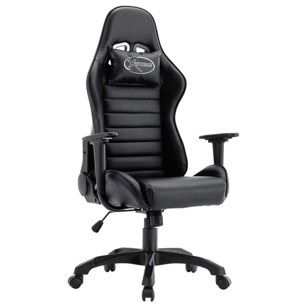 vidaXL Gaming-Stuhl Schwarz Kunstleder