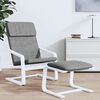 vidaXL Fu&szlig;hocker Dunkelgrau 51x41x40 cm Stoff